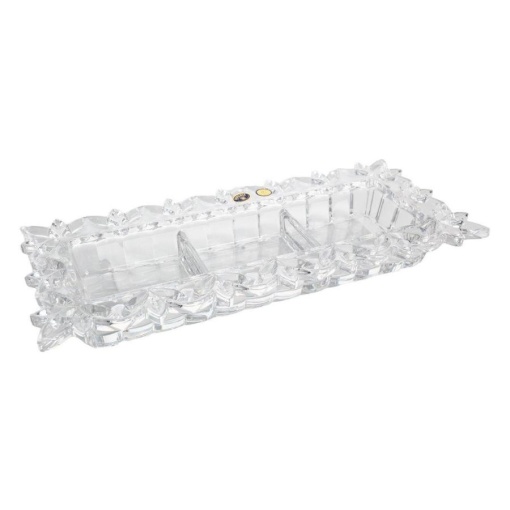 Platou rectangular compartimentat Cristal Bohemia 36.5 cm (90202-27910-365)