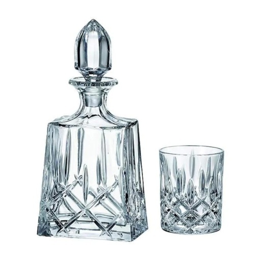 SHEFFIELD - Pahare whisky si decanter Cristal Bohemia (set 7 piese) (99999-52820-597)