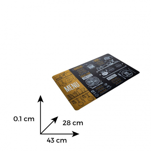 MENIU LUX - Placemat cauciuc 43x28 cm (PTG 01)