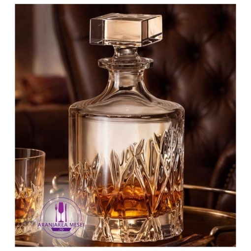 WICKER - Decanter whisky Cristal Bohemia 800 ml (47608-22582-080)