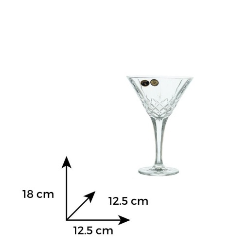 BRIXTON - Pahare martini Cristal Bohemia 280 ml (set 6 bucati) (12304-11038-280)
