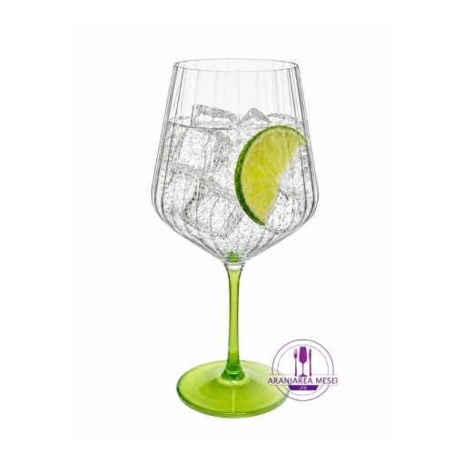 GLASGOW Set 4 pahare sticla cristalina Bohemia Gin Tonic 570 ml (GIN570)