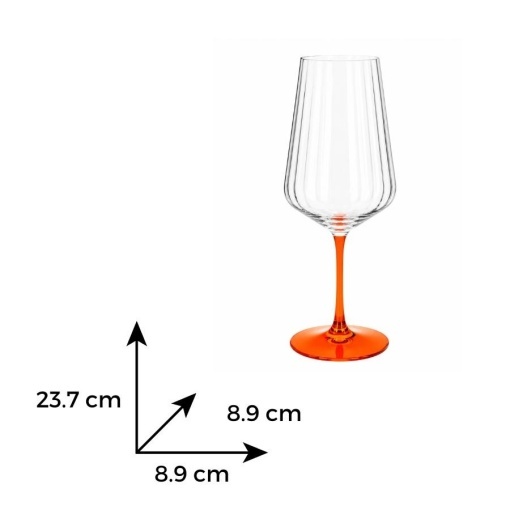 PADOVA Set 4 pahare sticla cristalina Bohemia Italianl (Spritz450)