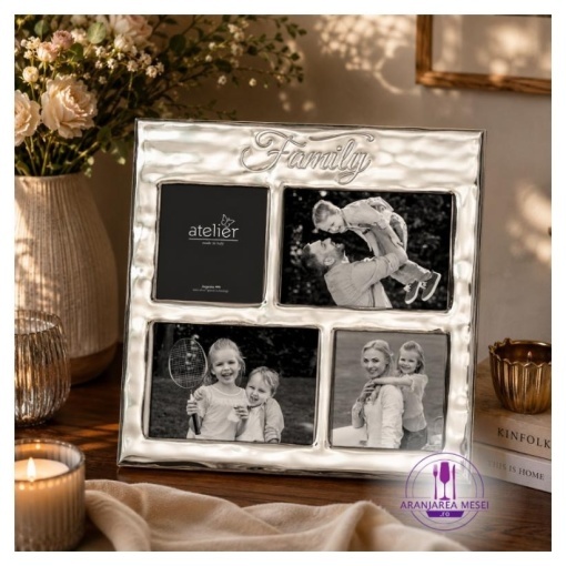 Rama foto Argint "FAMILY" 30x30 cm (AE1505-2)