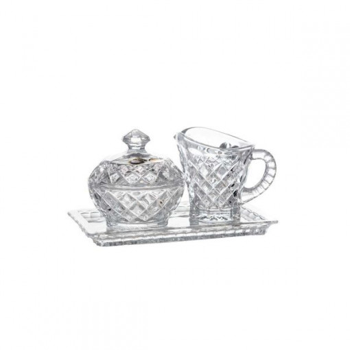 Set servire cafea cristal Bohemia 4 piese