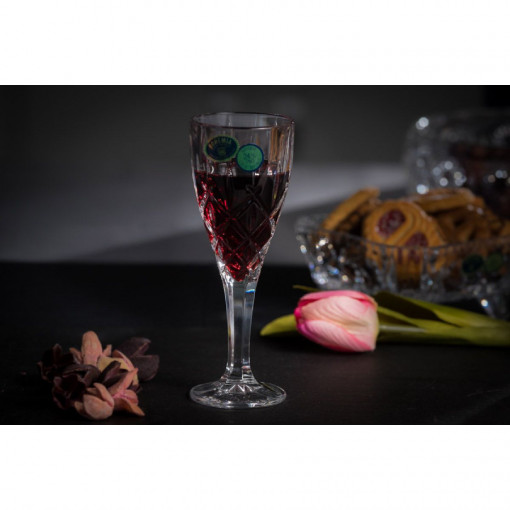 SHEFFIELD Set 6 pahare cristal Bohemia lichior 50 ml