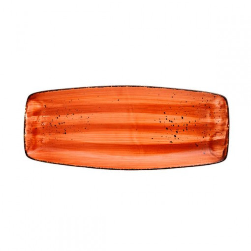 ANDALUZ Platou portelan rectangular rosu 36.7*15.2*2.4 cm