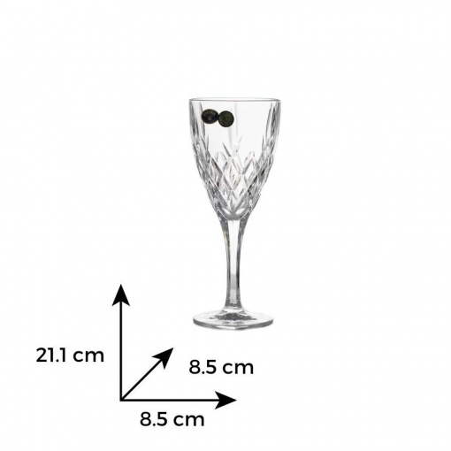BRIXTON - Pahare vin alb Cristal Bohemia 320 ml (set 6 bucati) (12102-11038-320)