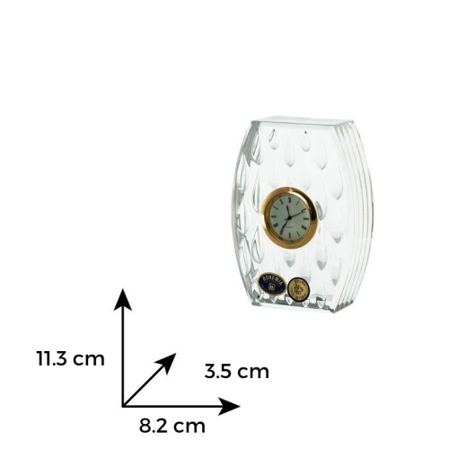 Ceas Cristal Bohemia (cadran auriu) 11.5 cm (77237-36215-115)