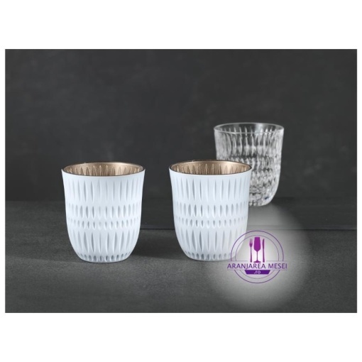 ETHNO WHITE-GOLD - Pahare whisky sticla cristalina Nachtmann 235 ml (set 2 bucati) (106134)