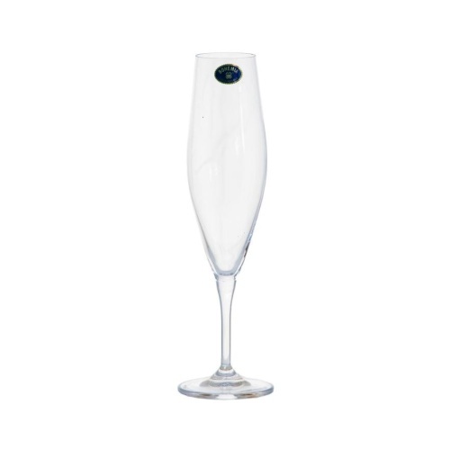 GAVIA - Pahare sampanie flute sticla cristalina Bohemia 220 ml (set 6 pahare) (91L-1SI97-220)