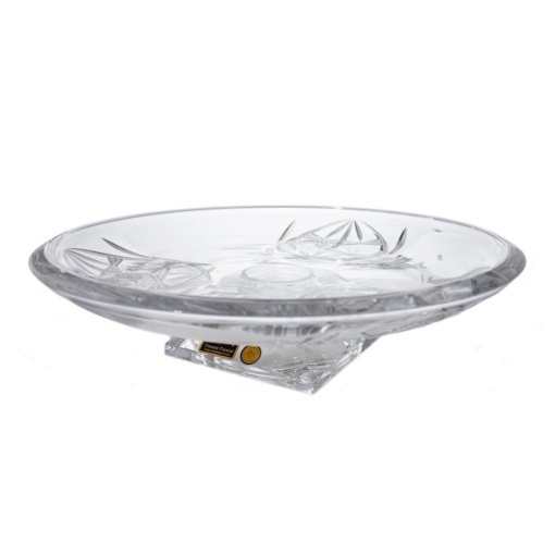 Platou rotund cu picior Cristal Bohemia 33 cm (66657-57040-330)