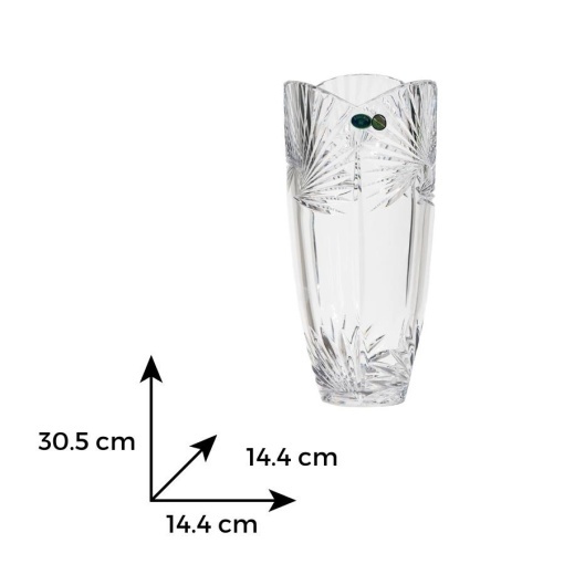 Vaza evazata Cristal Bohemia 30.5 cm (80816-67174-305)