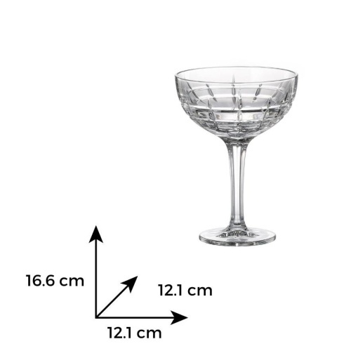 LONDON - Pahare cupa Cristal Bohemia 370 ml (set 6 bucati) (12112-15720-370)