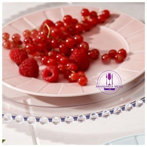 OCTAVIA CORAL - Serviciu de masa portelan (6 persoane - 18 piese) (OCSM-18)