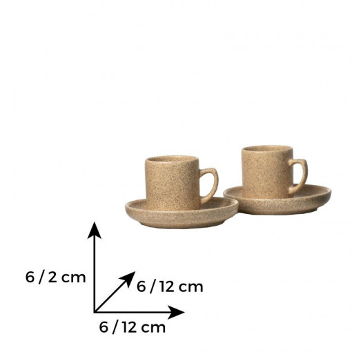 TETRIS - Serviciu de cafea ceramica (6 persoane - 12 piese) (TRC S66)