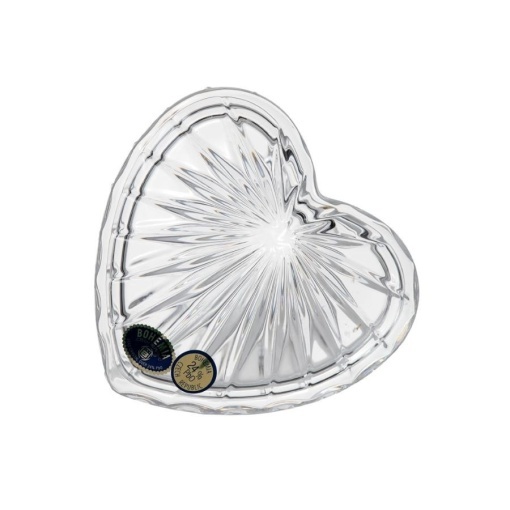 Bomboniera - Caseta de bijuterii Cristal Bohemia model INIMA  (54700-52400-110)