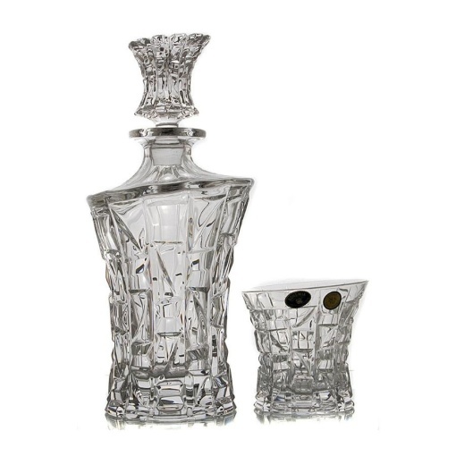 PATRIOT - Pahare whisky si decanter Cristal Bohemia (set 7 piese) (99999-47610-607)