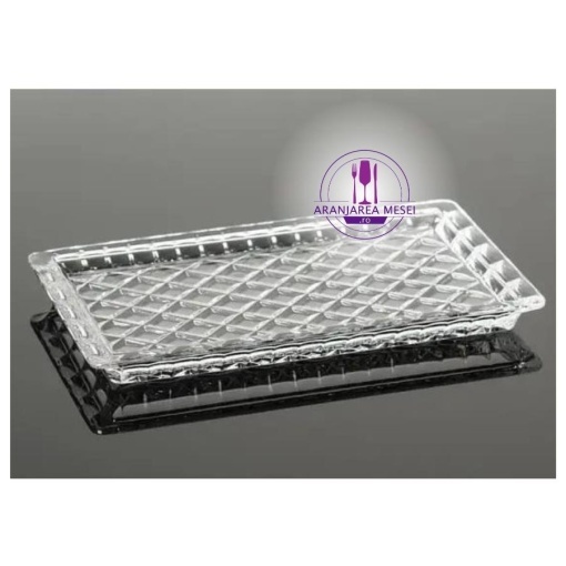Platou dreptunghiular Cristal Bohemia 19 cm (62000-14100-190)