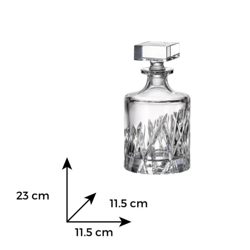 WICKER - Decanter whisky Cristal Bohemia 800 ml (47608-22582-080)