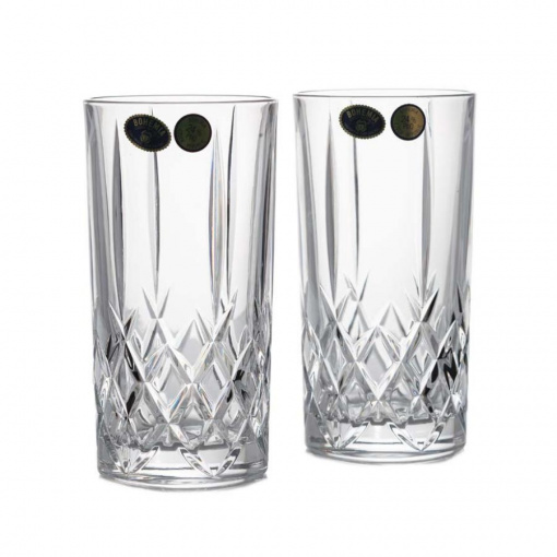 BRIXTON - Pahare apa Cristal Bohemia 350 ml (set 6 bucati) (21105-11038-350)