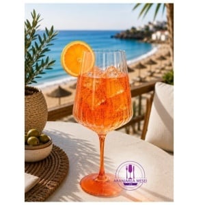 PADOVA Set 4 pahare sticla cristalina Bohemia Italian Spritz 450 ml