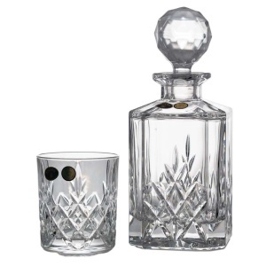 BRIXTON Set 6 pahare si decantor cristal Bohemia whisky