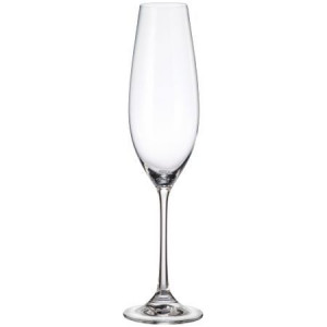 COLUMBA Set 6 pahare sticla cristalina sampanie flute 260 ml