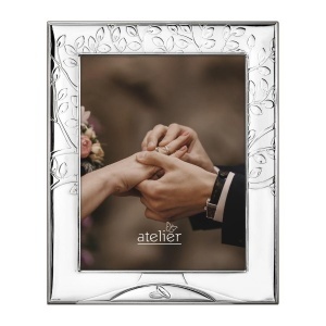 Rama foto Argint "Arborele Vietii" - verighete cadou Nunta 20x25 cm