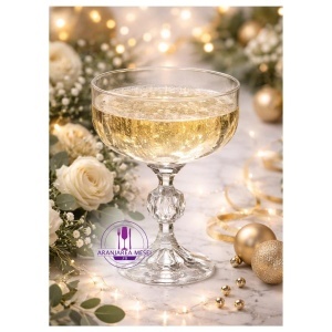 STERNA Set 6 pahare sticla cristalina Bohemia sampanie cupa 200 ml