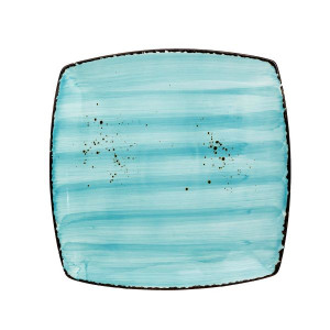 ANDALUZ Platou portelan patrat albastru 30*30*2.6 cm
