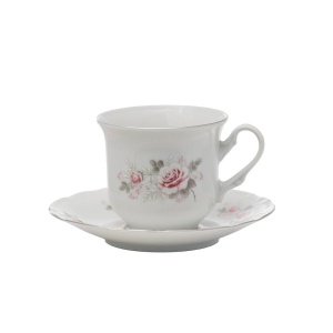 CONSTANCE decor FLORAL Serviciu ceai portelan Bohemia 6 persoane 230 ml