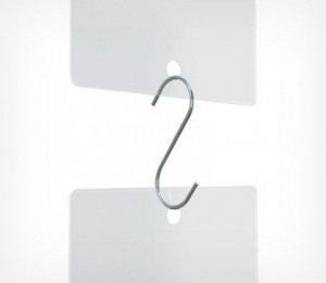 Krómozott fém horog 52 mm S-HOOK-52