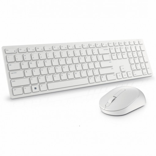 Kit tastatura si mouse Dell KM5221W, wireless, alb