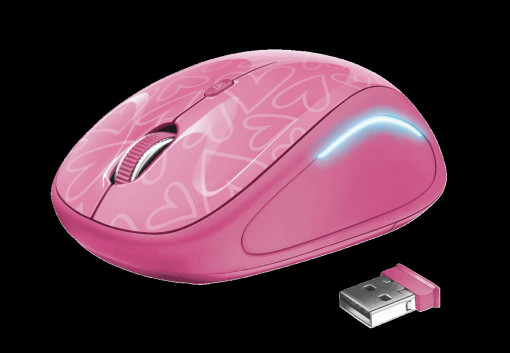 Mouse Trust Yvi FX, Wireless, roz