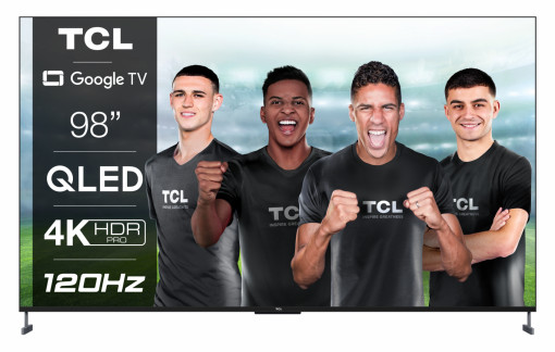 Televizor TCL QLED 98C735, 250 cm (98"), Smart Google TV, 4K, 120 hz