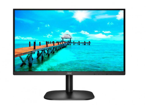 MONITOR AOC 24B2XH/EU 23.8 inch, Panel Type: IPS, Backlight: WLED, Resolution: 1920x1080, Aspect Ratio: 16:9, Refresh Rate:75Hz, Response time GtG: 4 ms, Brightness: 250 cd/m², Contrast (static): 1000:1, Contrast (dynamic): 20M:1, Viewing angle: