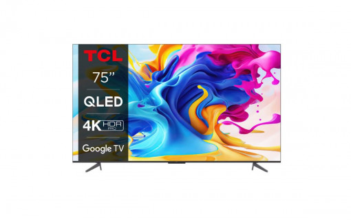 Televizor TCL QLED 75C645, 189 cm (75"), Smart Google TV, 4K, 120Hz(FHD)