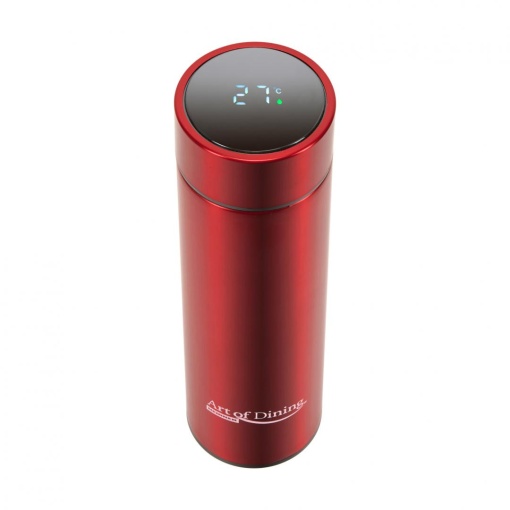TERMOS INOX 450ML,INDICAT.LED.TEMP ROSU