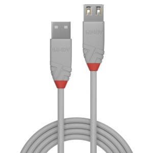 Cablu Lindy 3m USB 2.0 Type A Ext Anthra - Img 5