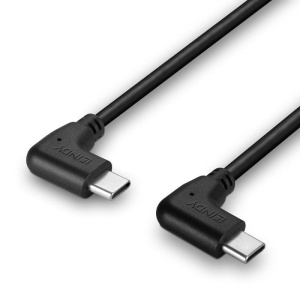 Cablu Lindy USB C 2 x 90° 1m negru - Img 10