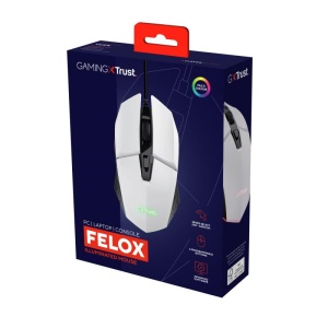 Mouse Trust GXT109W FELOX 6400 DPI, alb - Img 11