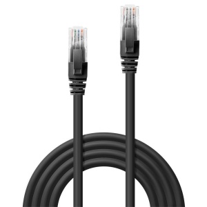 Cablu Lindy 1m Cat.6 U/UTP, Black - Img 3