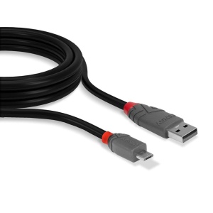 Cablu Lindy 5m USB 2.0 Type A - MicroUSB - Img 2