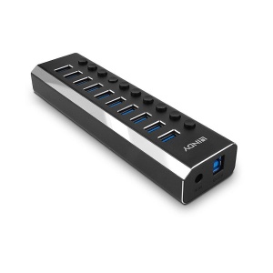 Hub Lindy 10 Port USB 3.0 buton On/Off - Img 2