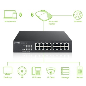 ZYXEL GS1100-16 16-port GBE UNMG SWITCH - Img 11