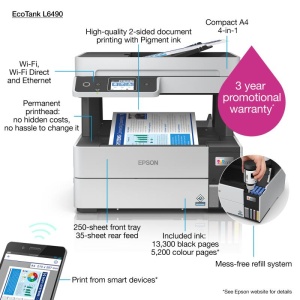 EPSON L6490 CISS COLOR INKJET MFP - Img 9