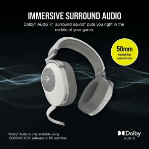 Corsair HS32 WIRELESS HEADSET WHITE V2 - Img 11