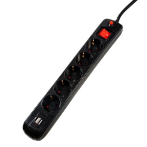 PRELUNGITOR SPACER SCHUKO x5 16A USB - Img 1