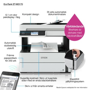 EPSON E-T M3170 CISS MONO INKJET MFP - Img 5